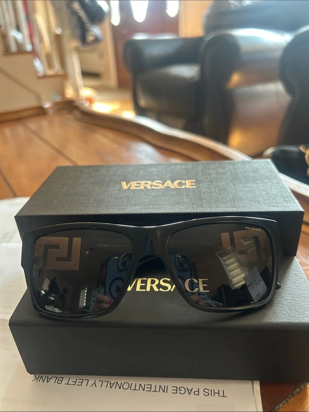 Versace Women’s Black Sunglasses with Dark Gradient Lenses